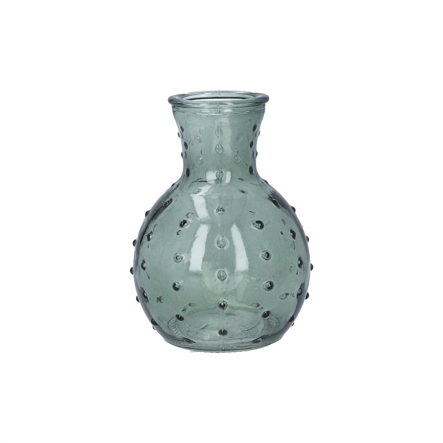 Green Dimple Mini Bud Vase