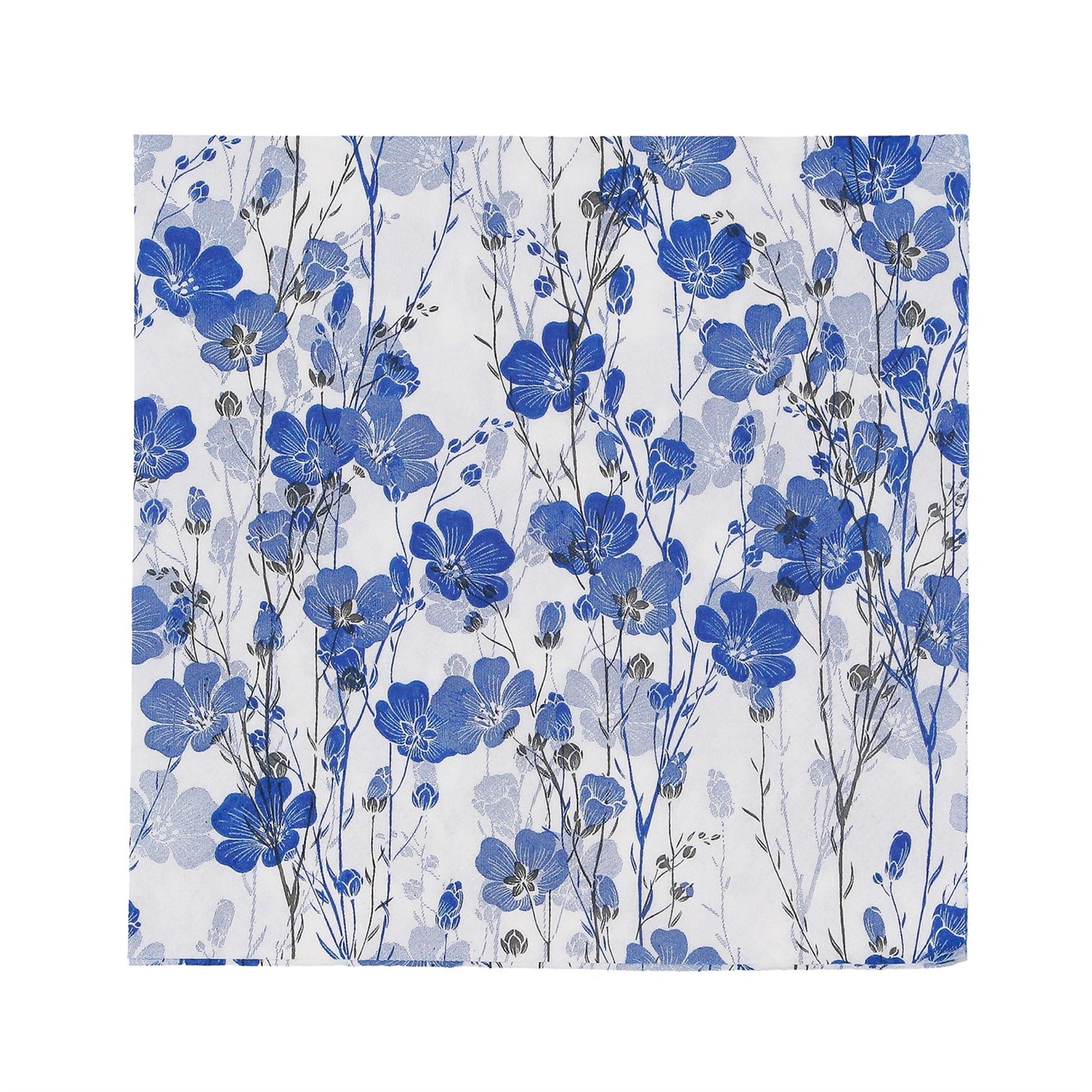 Blue Floral Napkins