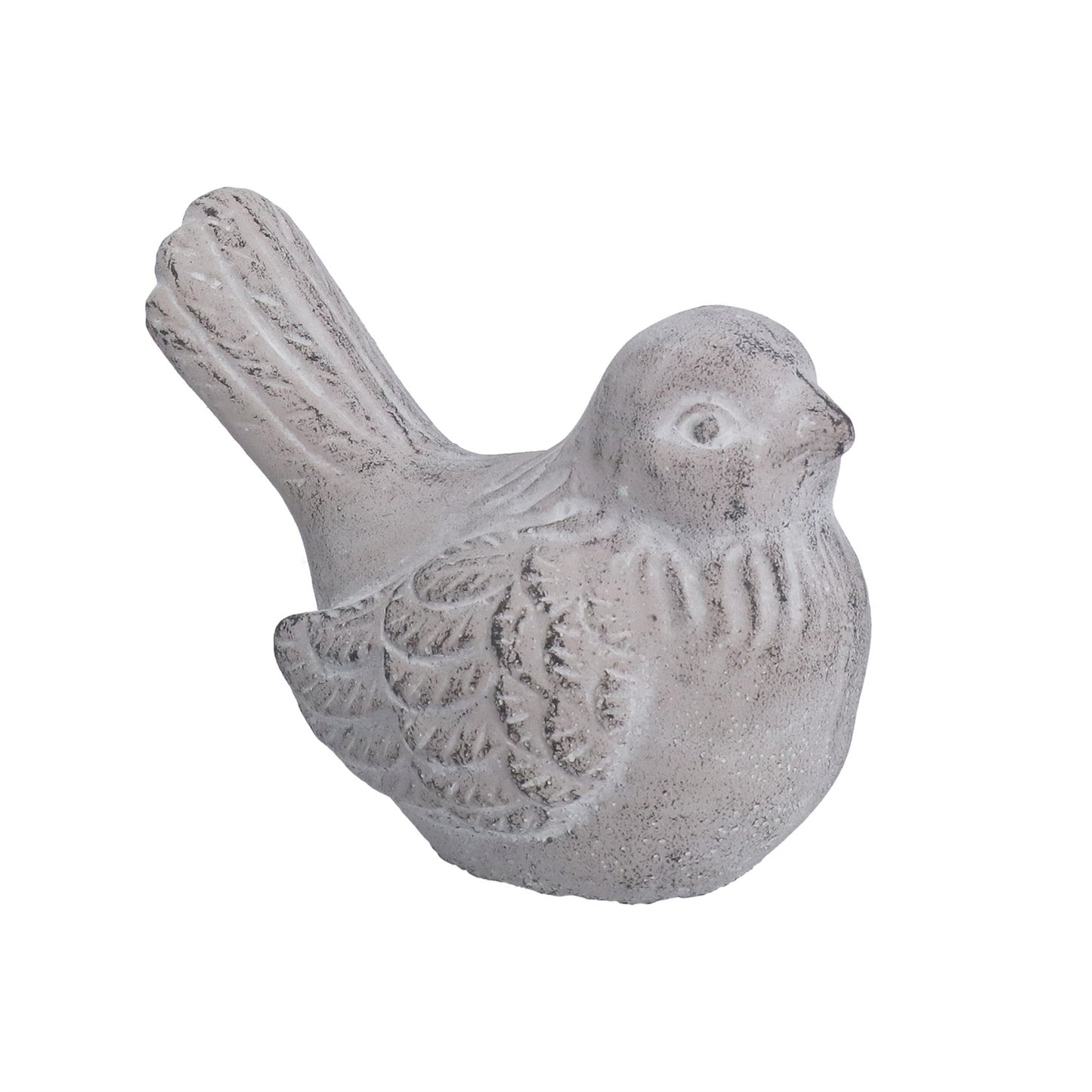 Stone Effect Bird Ornament