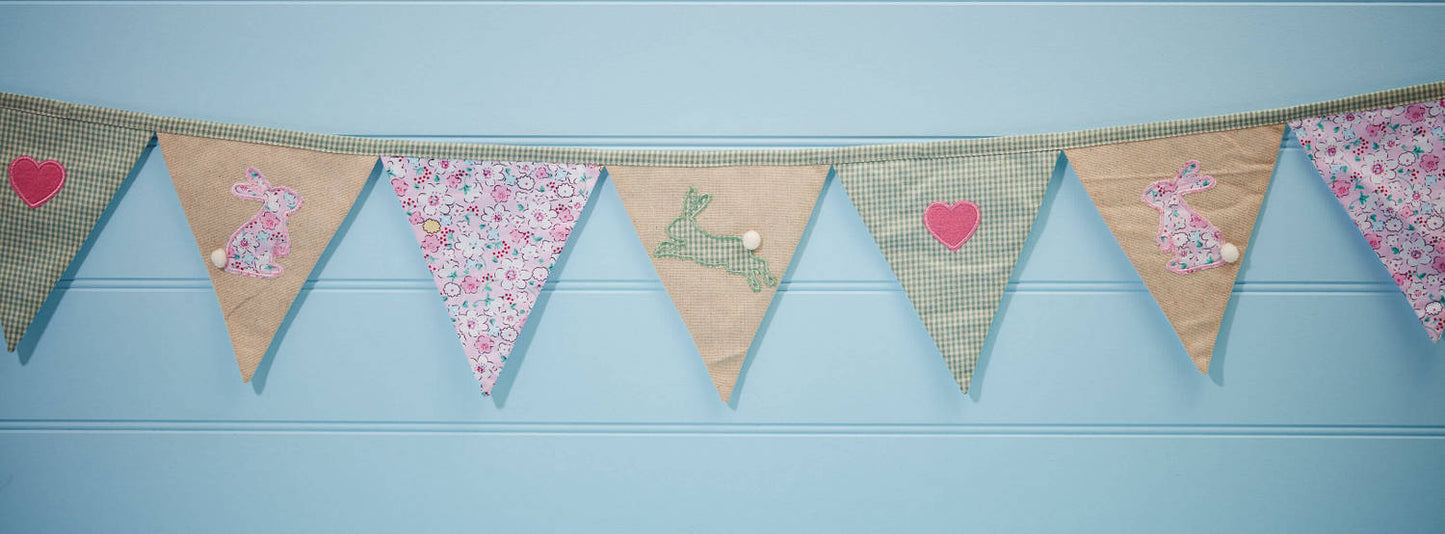 Bunny Ditsy Fabric Bunting