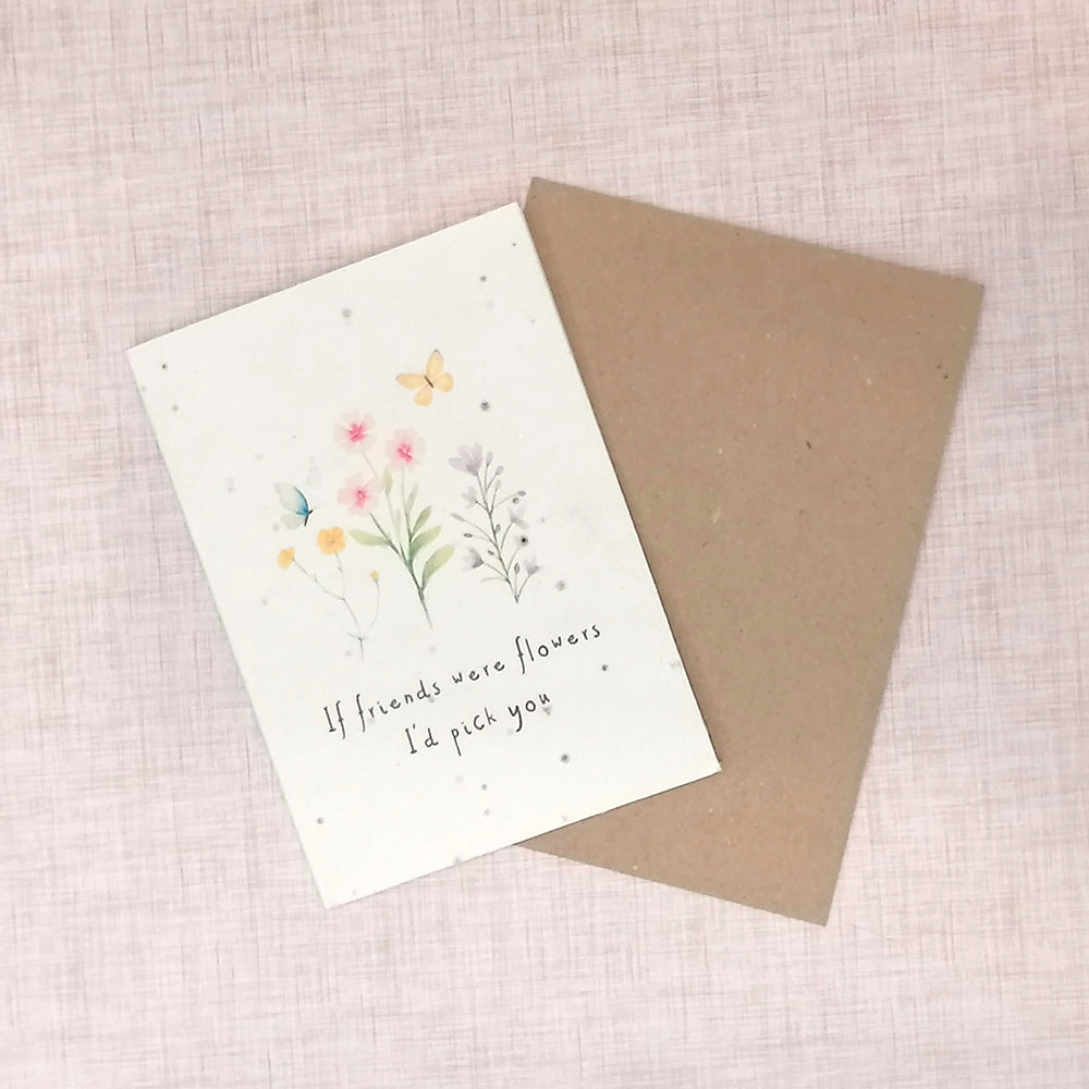 Friends Were Flowers Seedcard