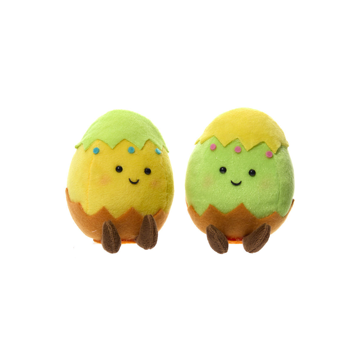 Novelty Cracked Egg Sitting Plush