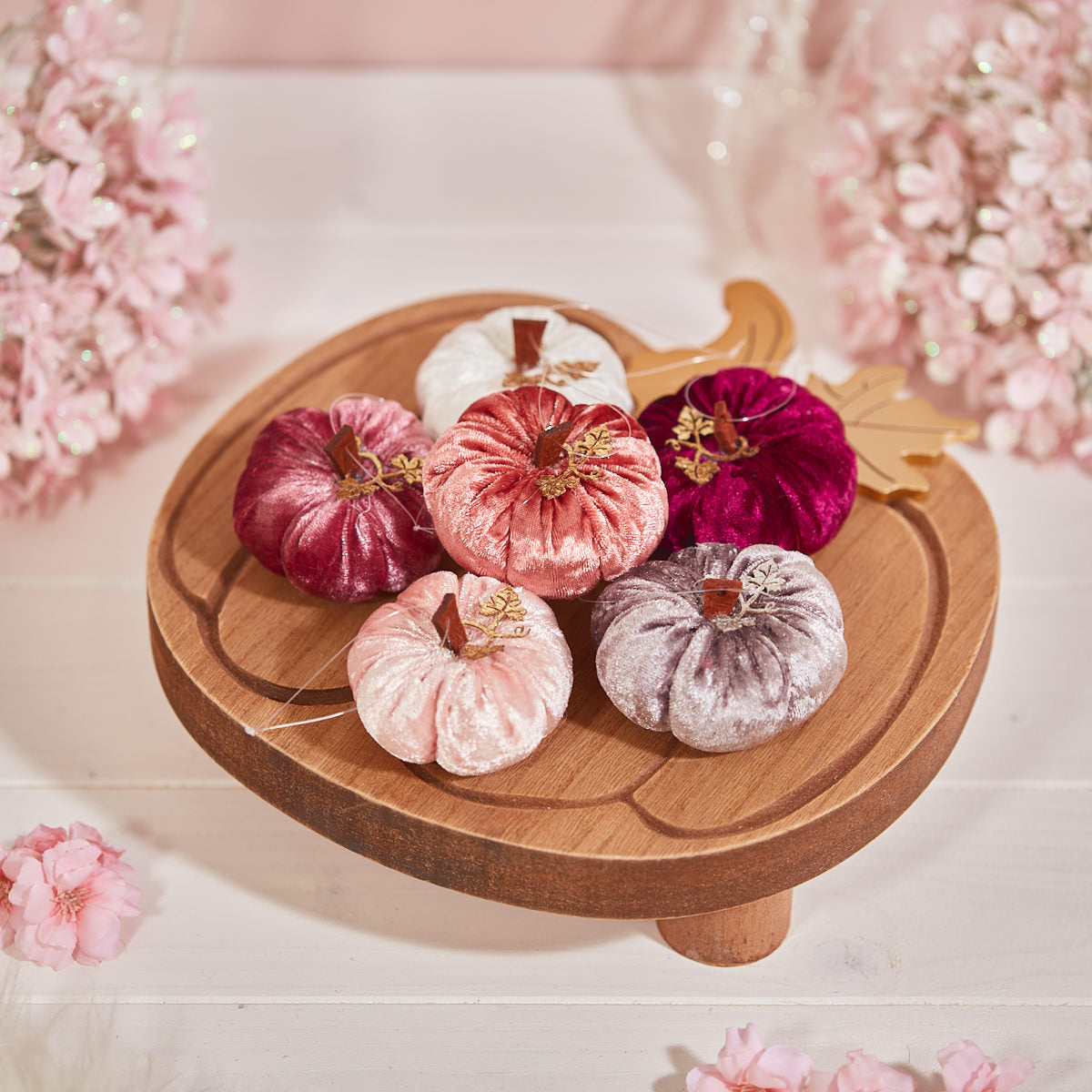 Velvet Pumpkin Hanger