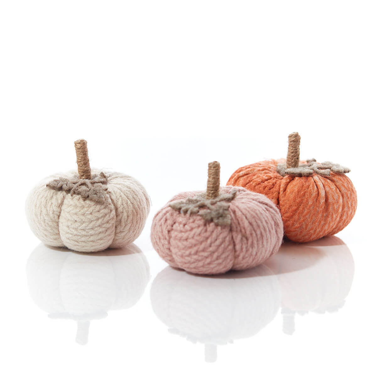 Pastel Knit Effect Pumpkin