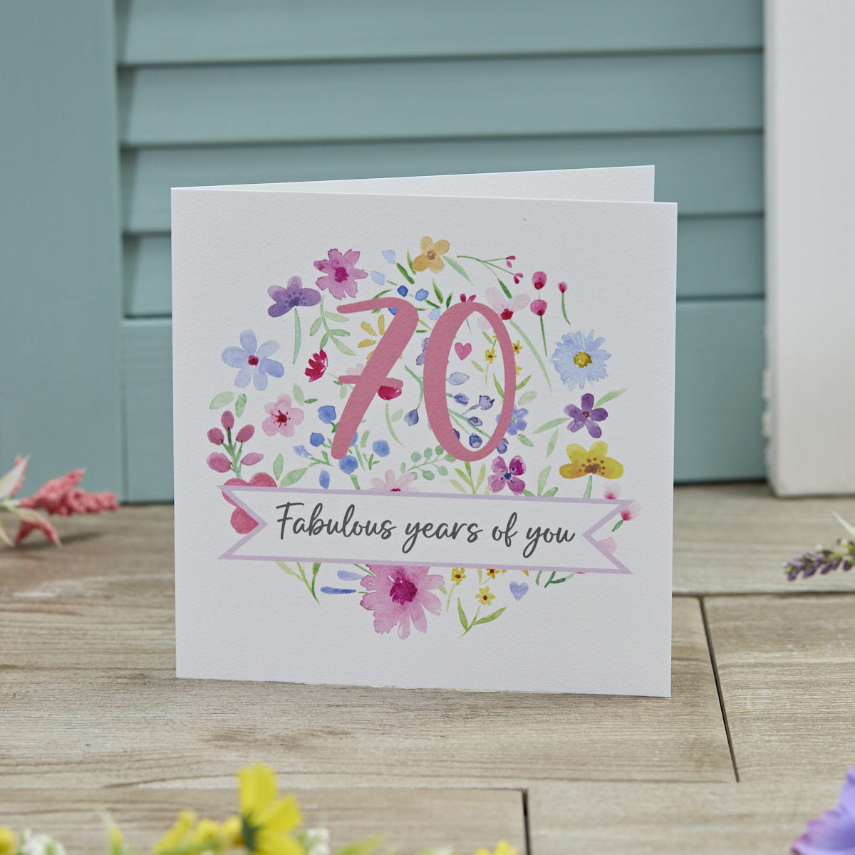 70 Fabulous Years Birthday Card