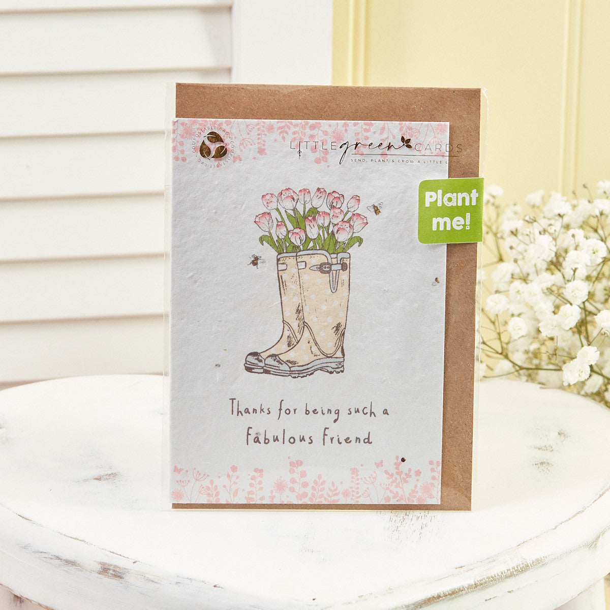 Wellies Fabulous Friend Seed Card