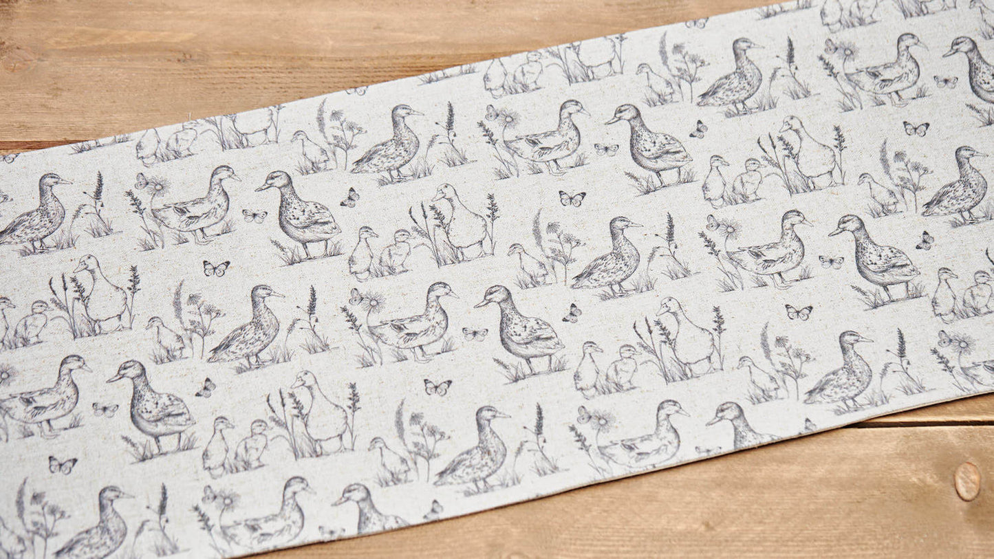 Sketchy Duck Table Runner