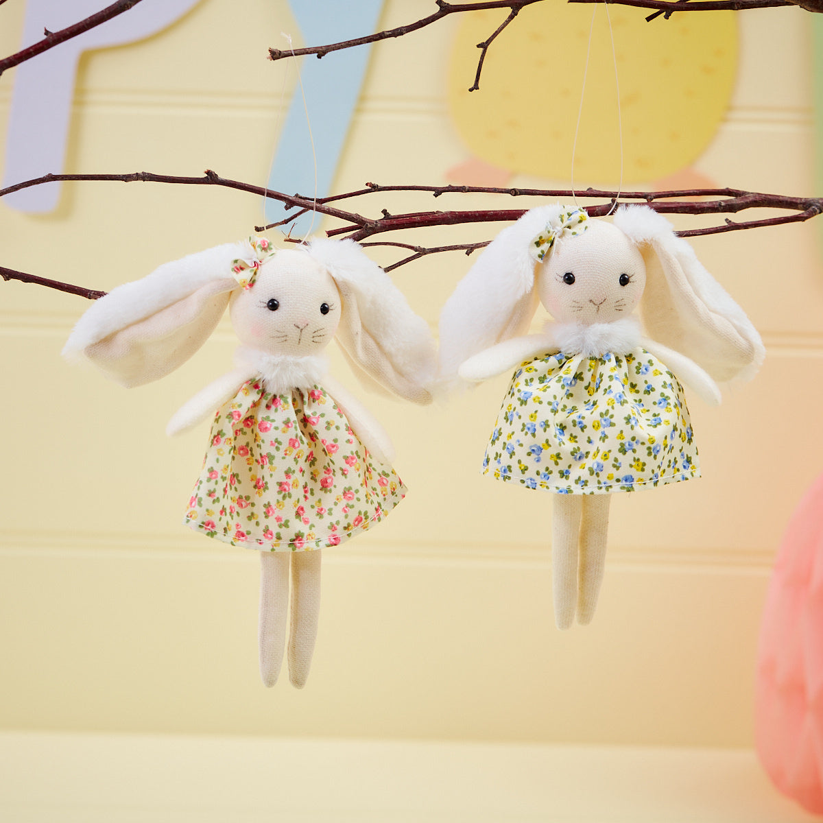 Bunny Hanger in Ditsy Dress