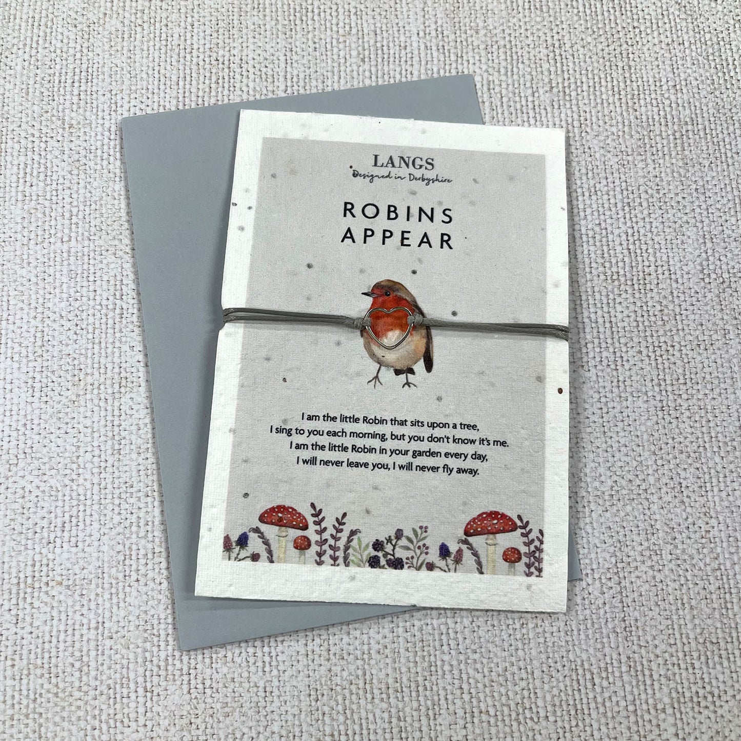 Robins Appear Bracelet with Seed Paper