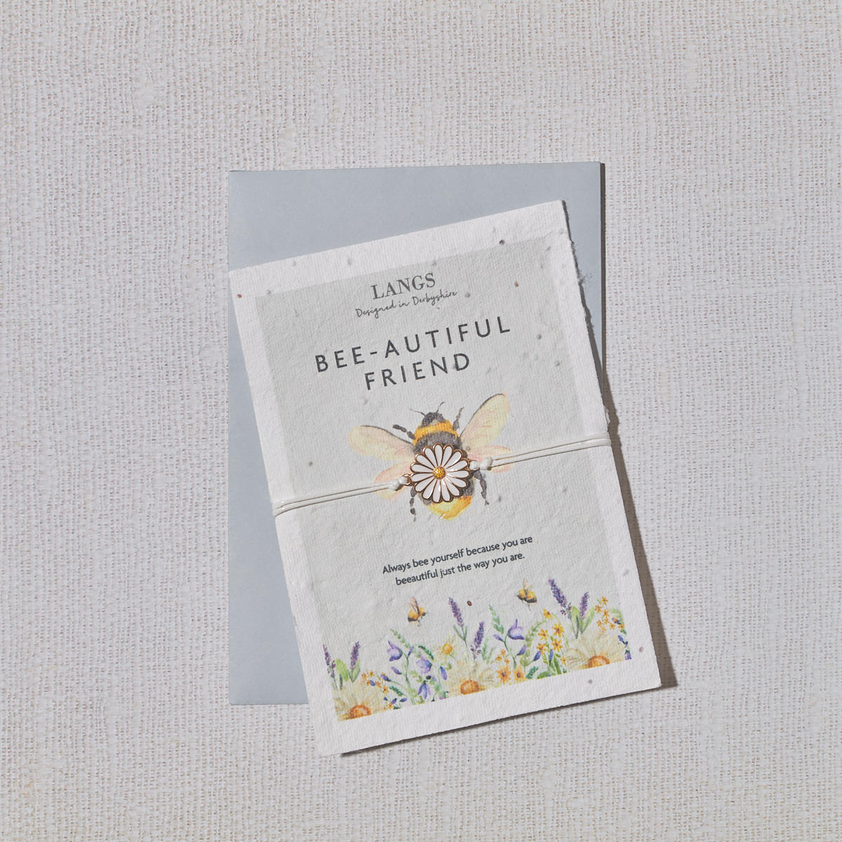 Bee-autiful Friend Bracelet with Seed Paper