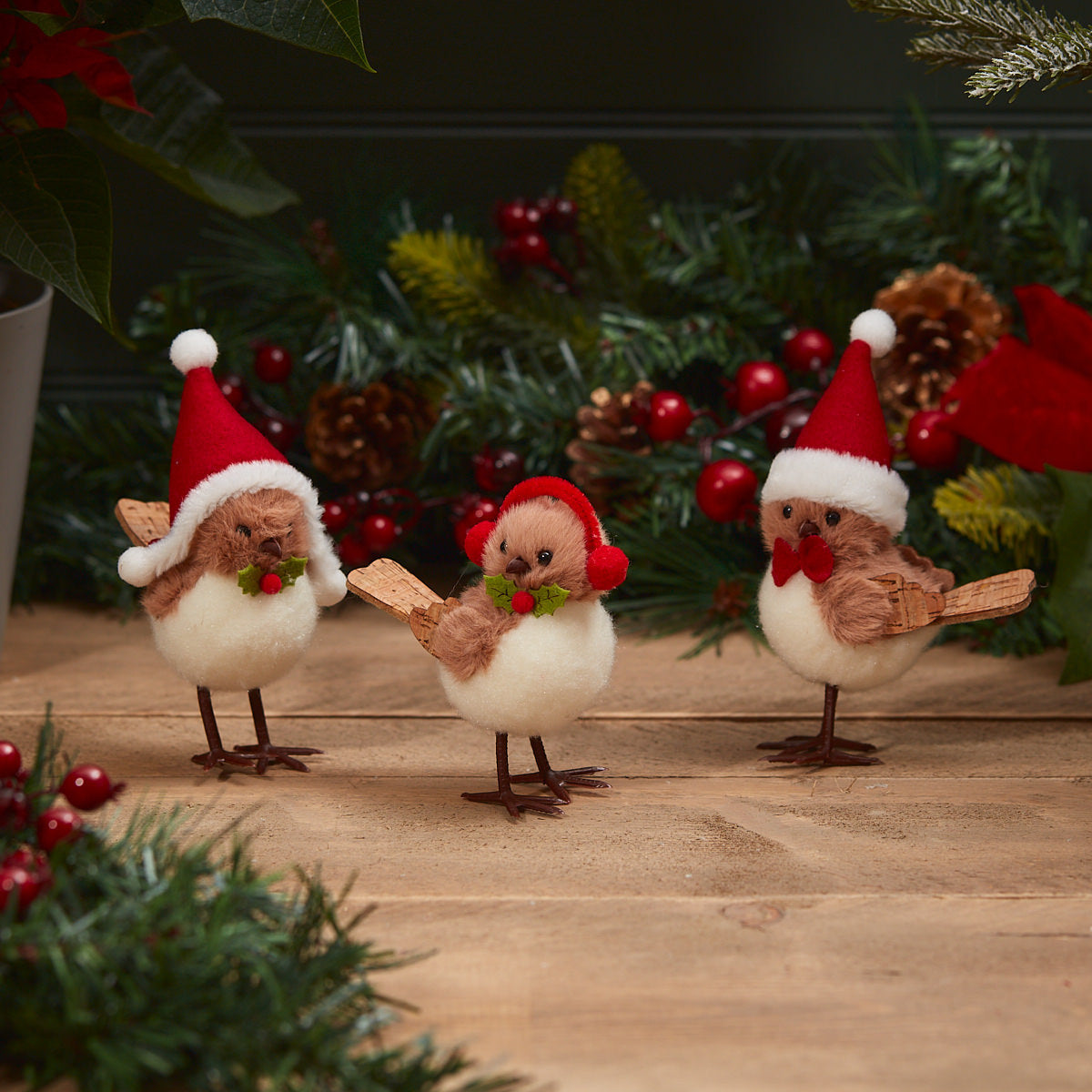 Plush Standing Robin