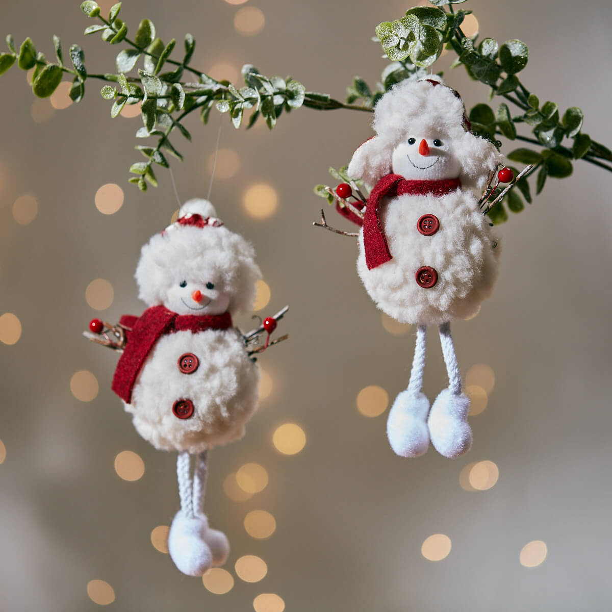 Furry Snowman Hanger