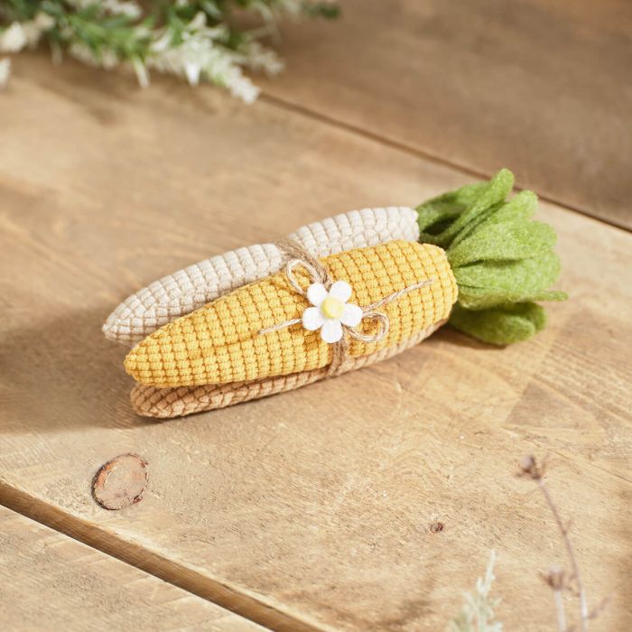 Farmhouse Bunny Textured Waffle Carrot Bunch