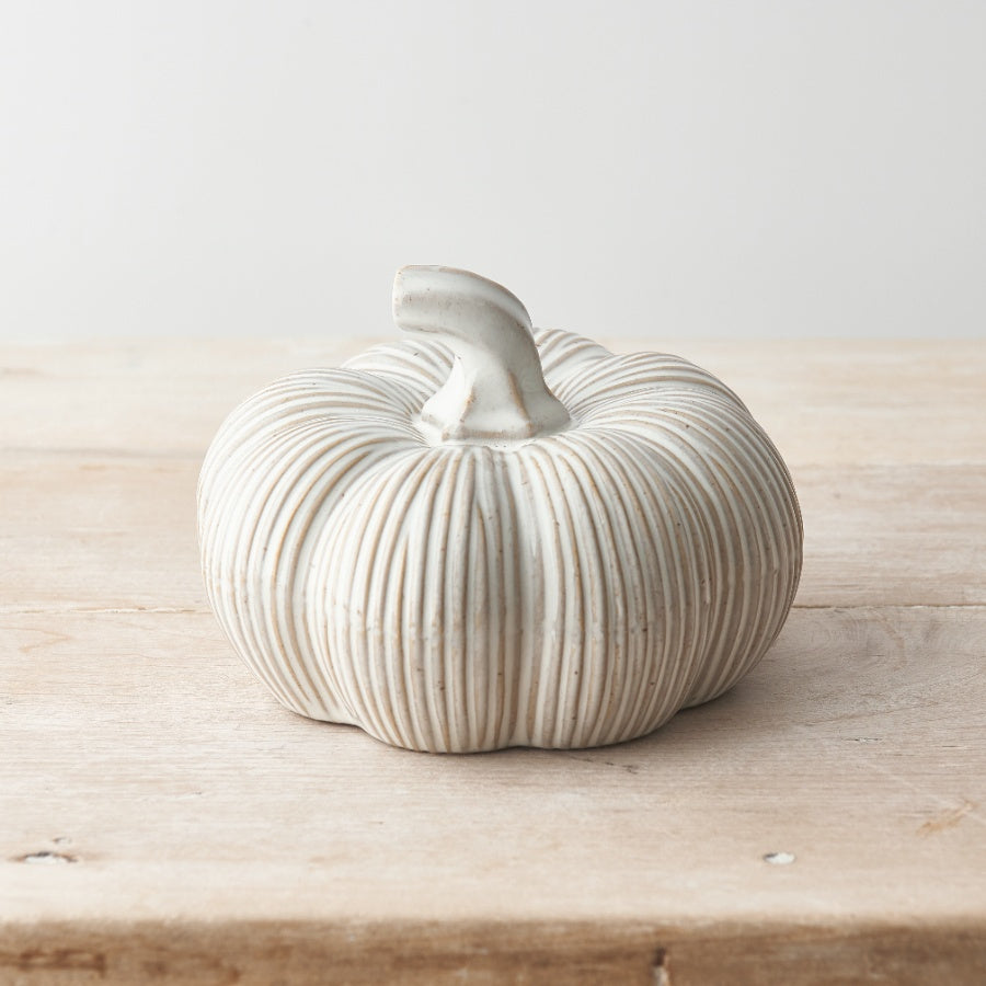 Rustic Ceramic Pumpkin