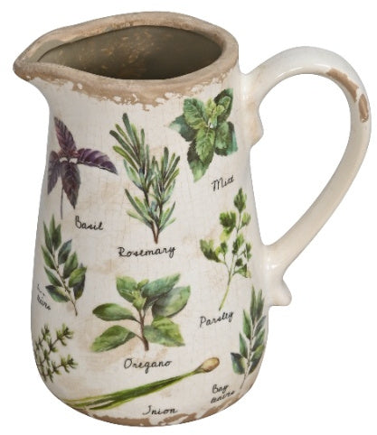 Rustic Leaf Flower Jug