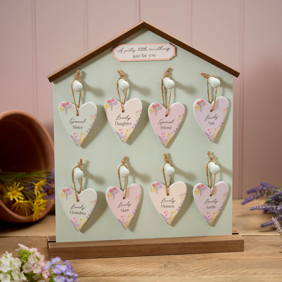 Cottage Garden Ceramic Floral Heart