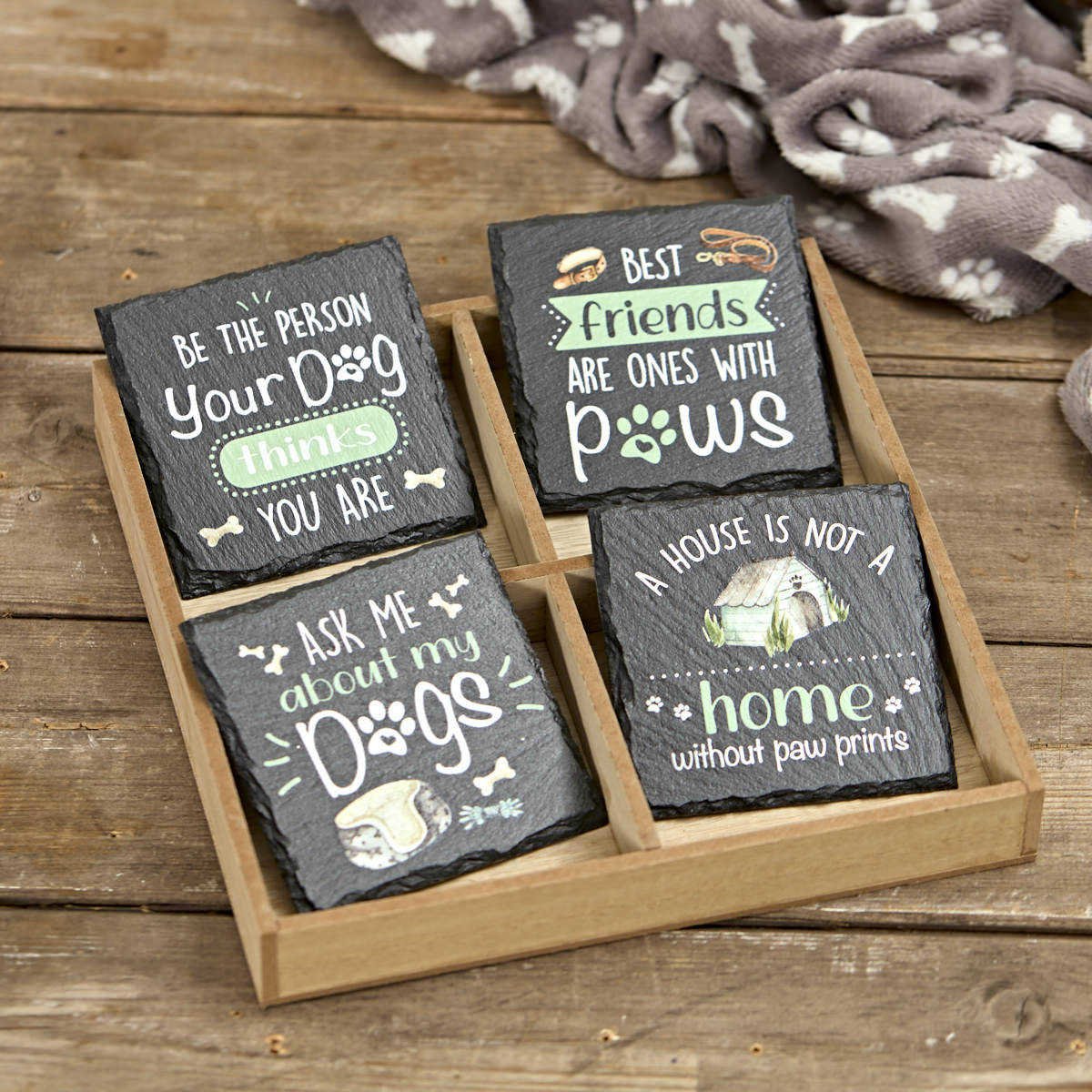 Dog Slate Coaster