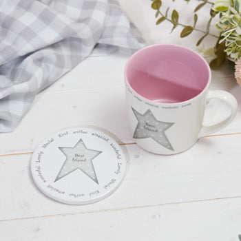 Best Friends Star Ceramic Mug