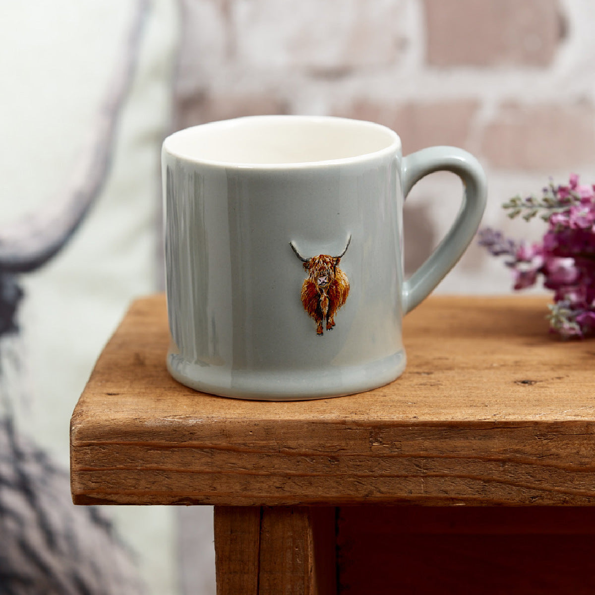 Highland Cow Stoneware Mug