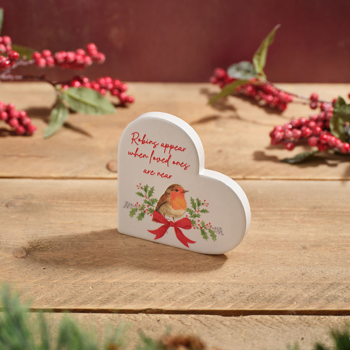 Robin's Appear Ceramic Heart Block