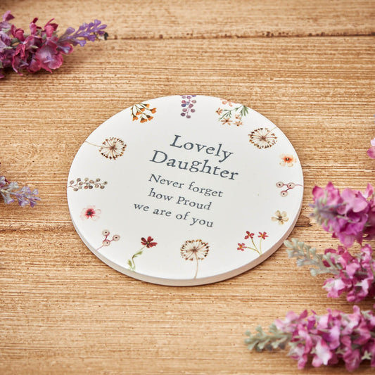 Daughter Sentiment Coaster