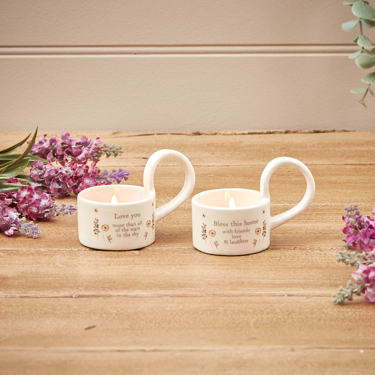 Sentiment Cup T-Light Holder