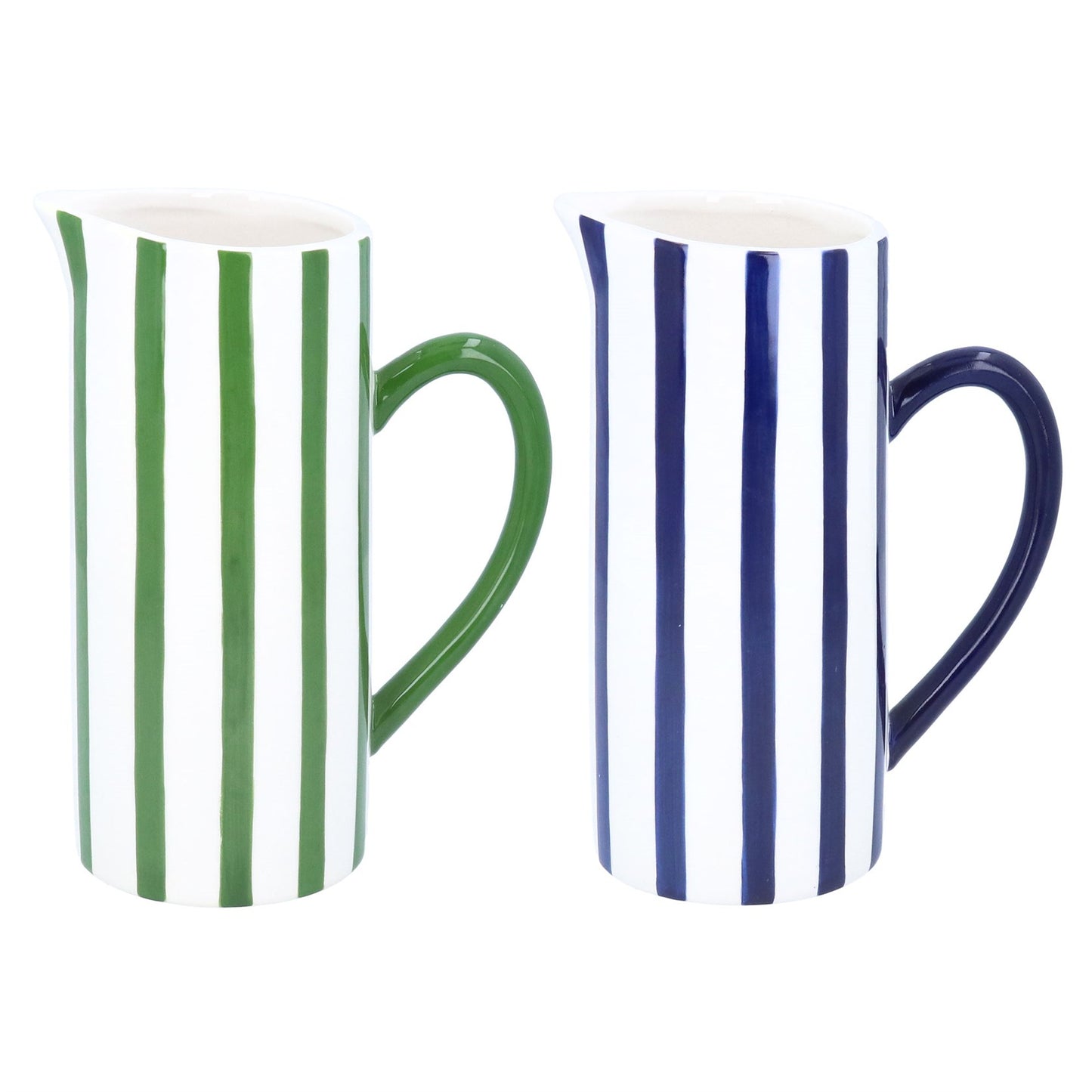 Striped Ceramic Jug Large