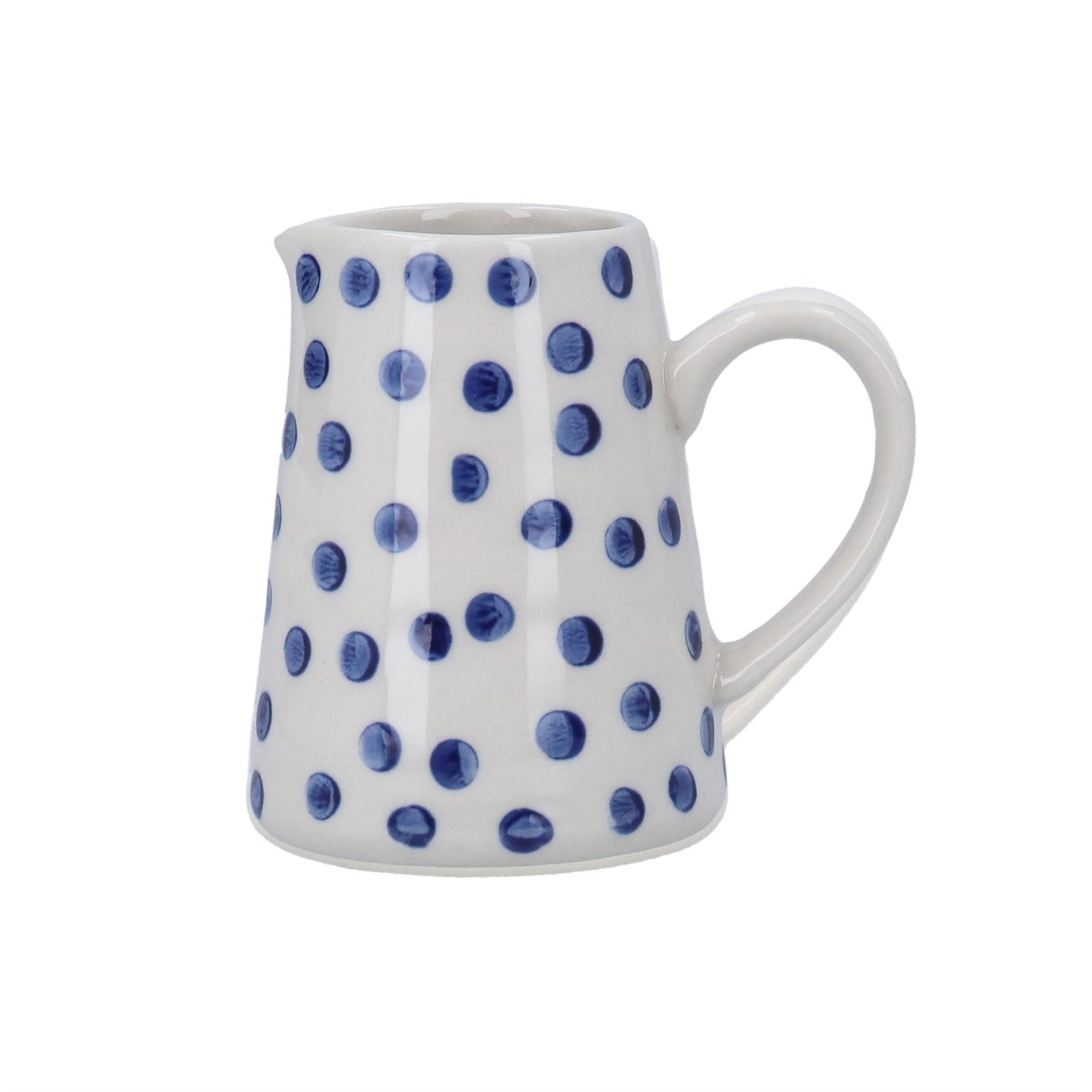 Blue Dots Stoneware Mini Jug