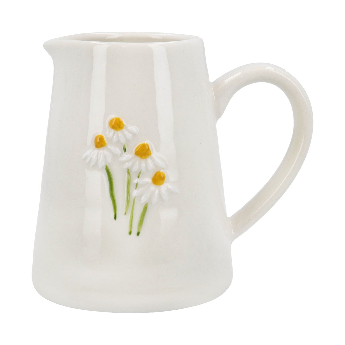 White Daisy Stoneware Mini Jug
