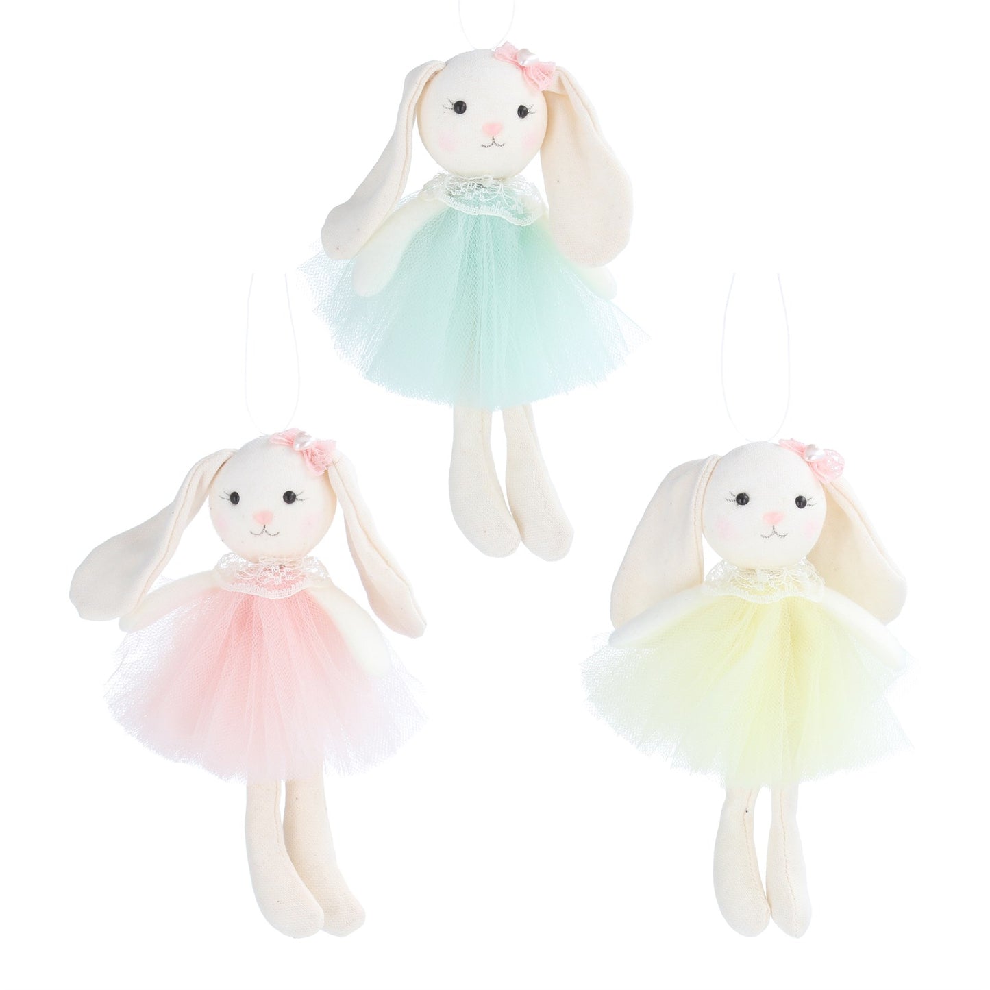 Fabric Bunny Hanging Decoration
