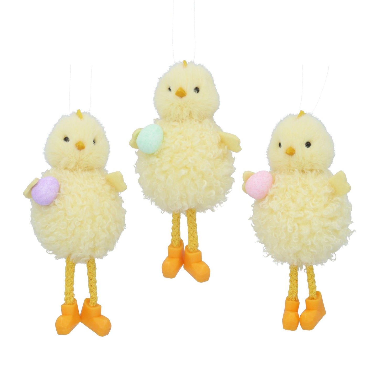 Fluffy Chick with Egg Decoration