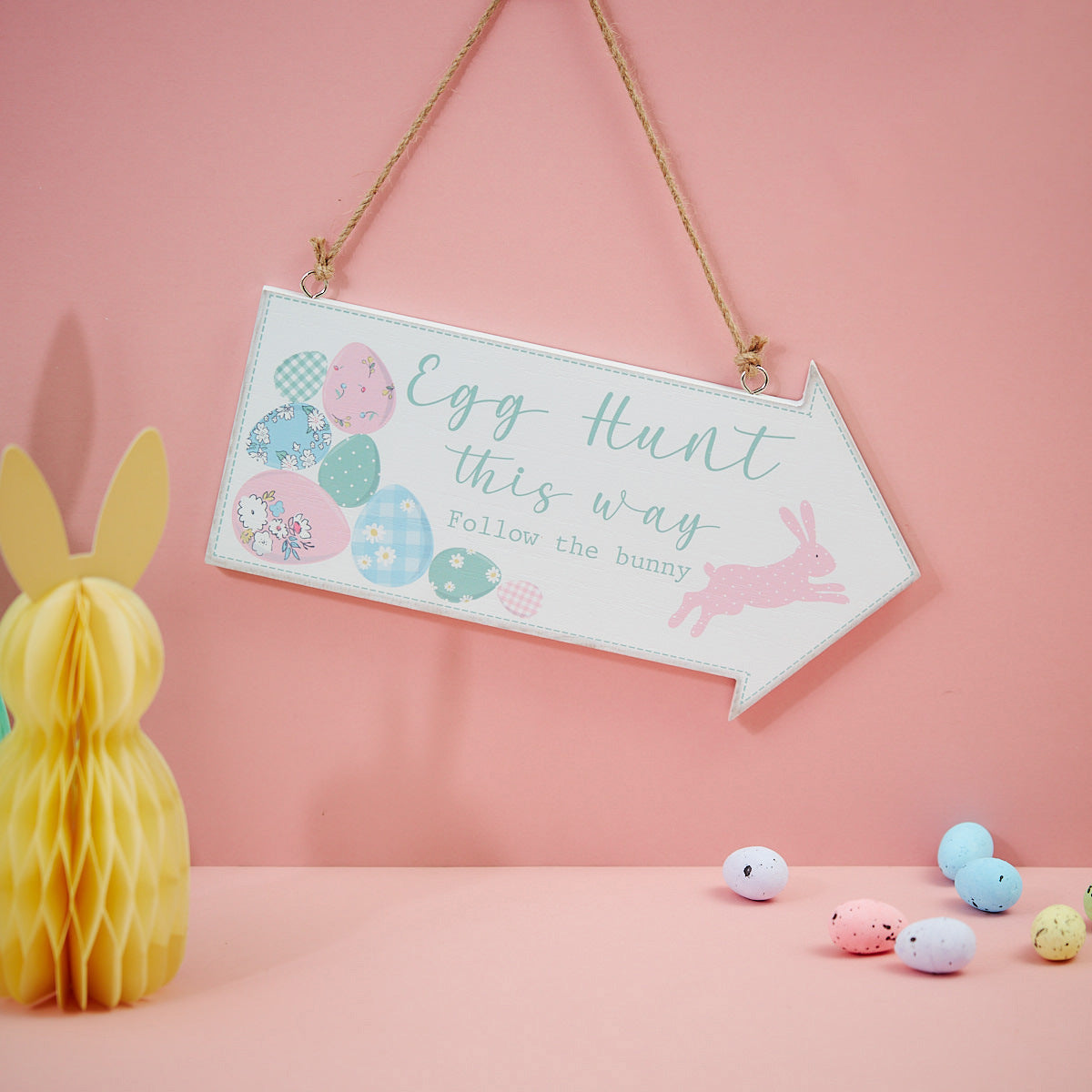 Egg Hunt Arrow Sign