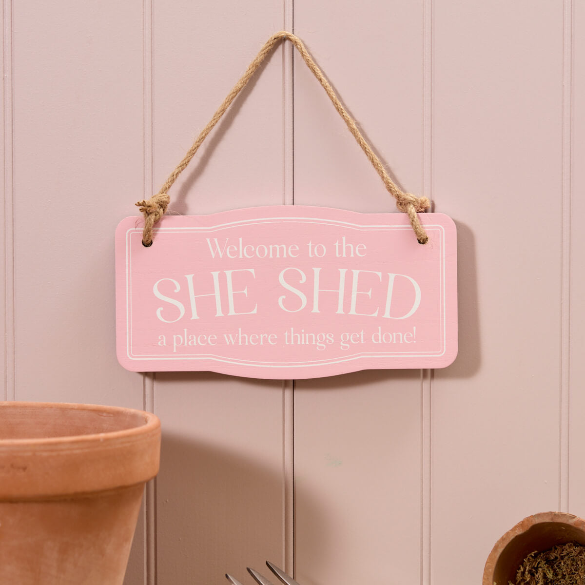 Wooden She Shed Plaque