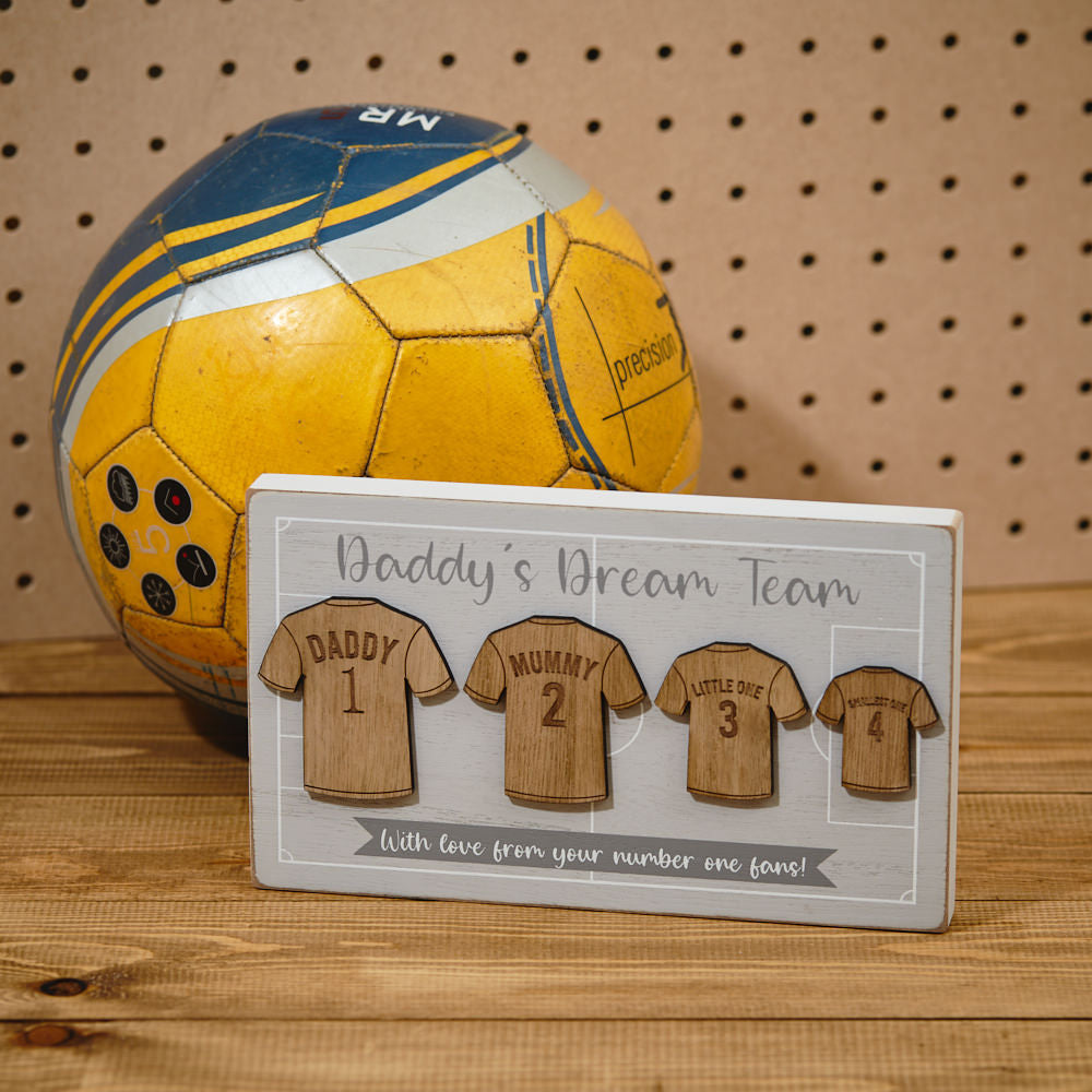 Family of 4 Football Block