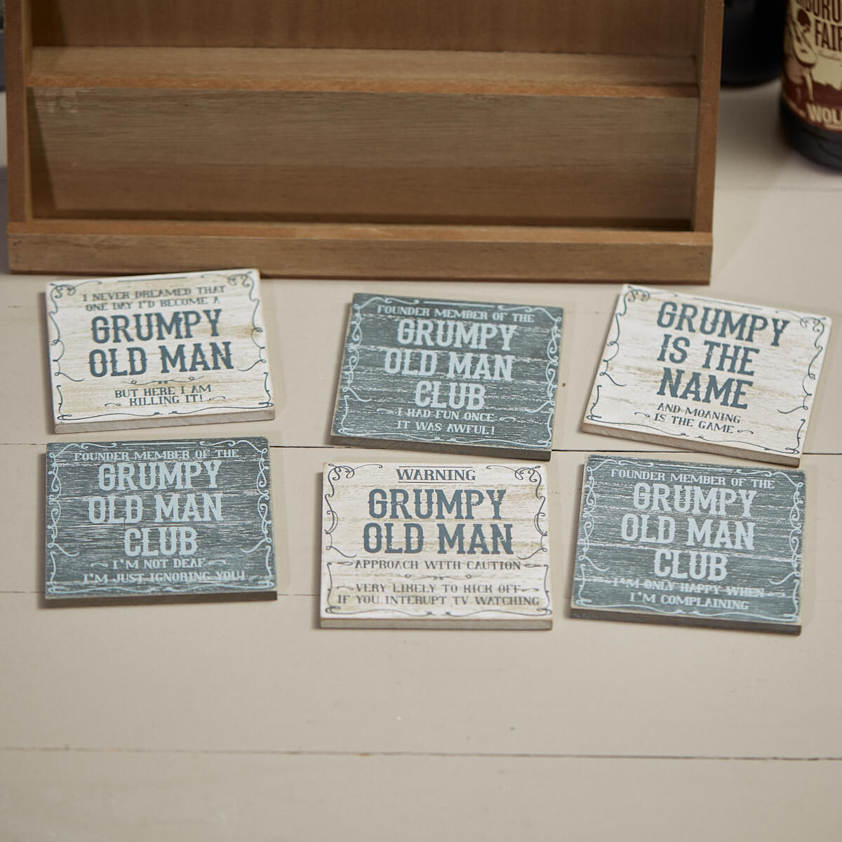 Wooden Grumpy Coaster