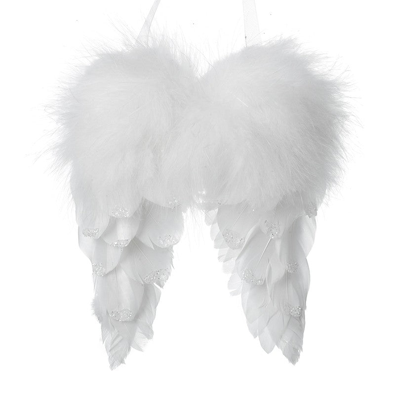 Fluffy White Feather Wings
