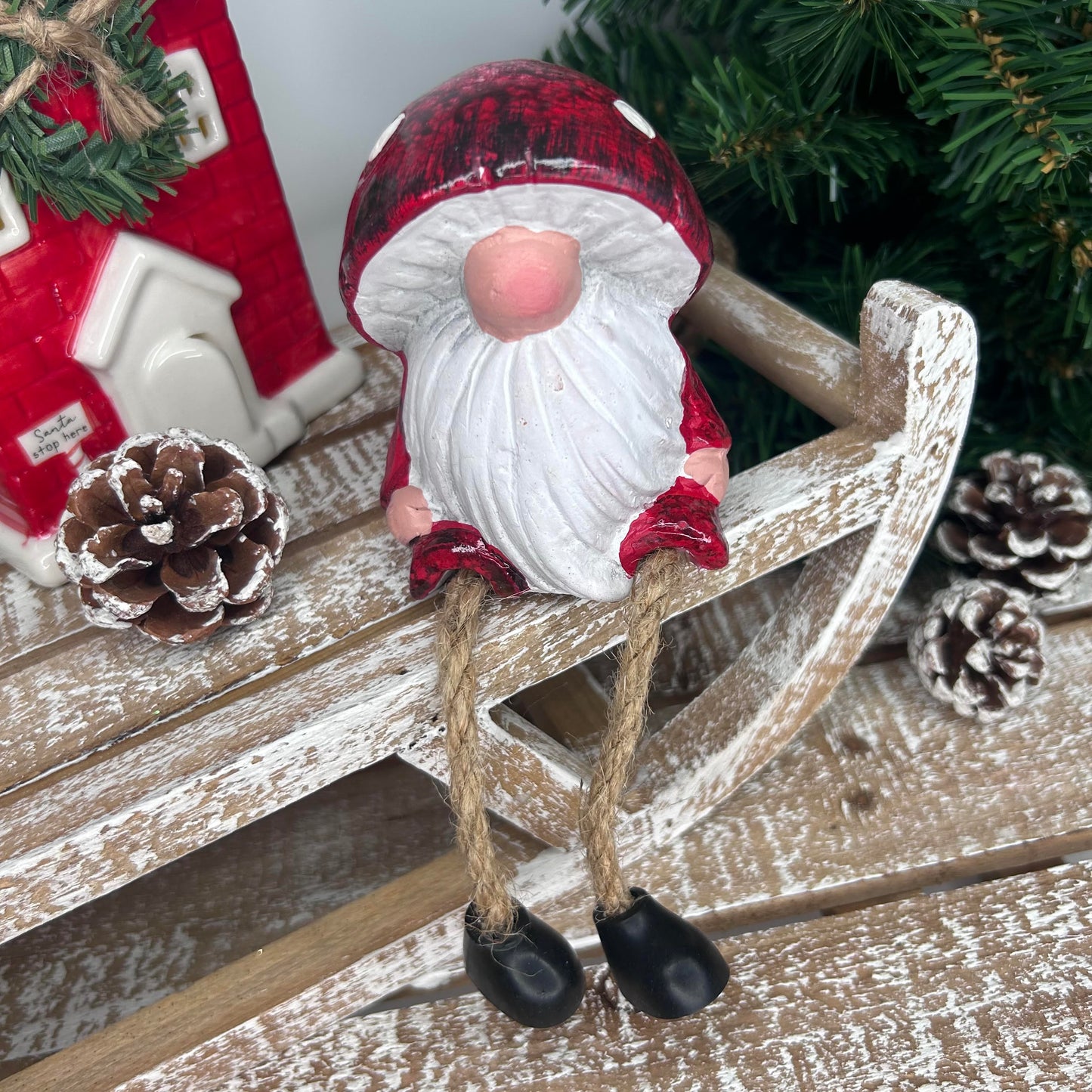 Ceramic Toadstool Gnome