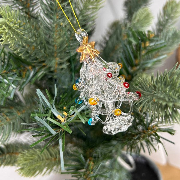 Small Glass Christmas Tree Decoration