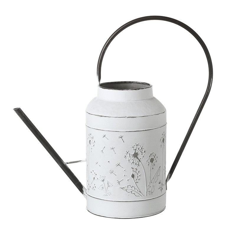 White Metal Decorative Watering Can