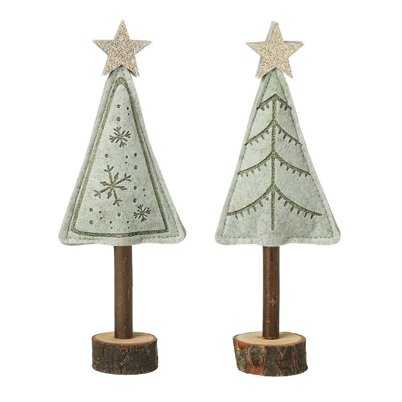 Pale Green Felt Tree Small