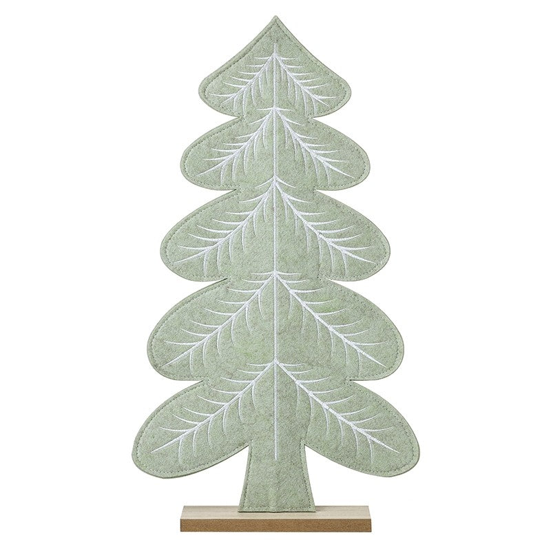 Scalloped Felt Christmas Tree Large