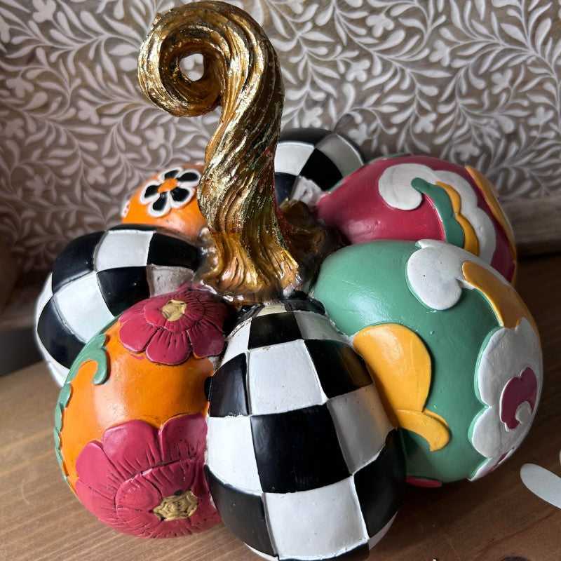 Multicoloured Pumpkin Ornament