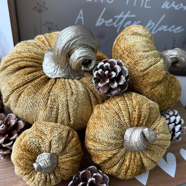 Handmade Fabric Pumpkins