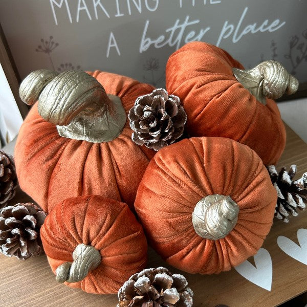 Handmade Fabric Pumpkins