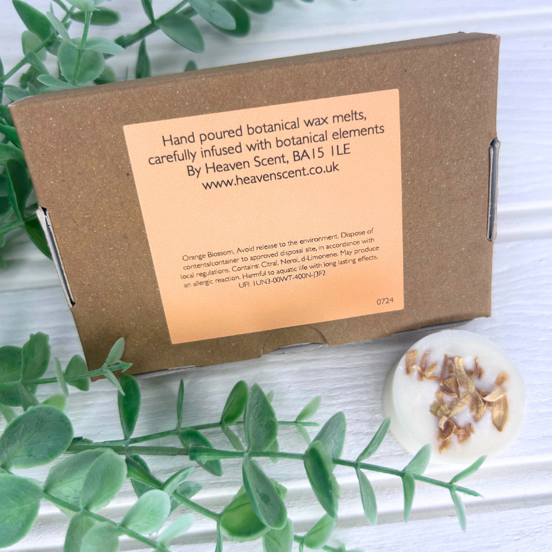 Orange Blossom Botanical Wax Melts - Box of 6