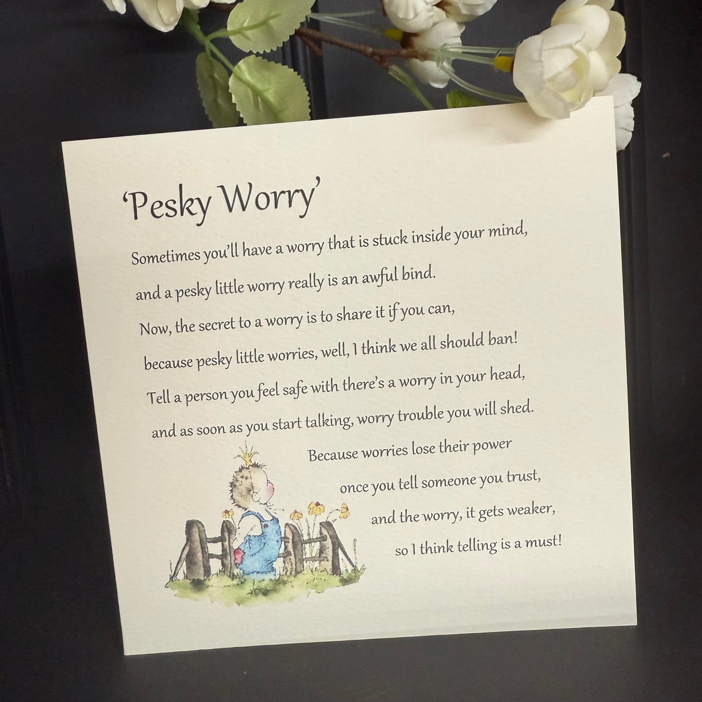 Pesky Worry Card
