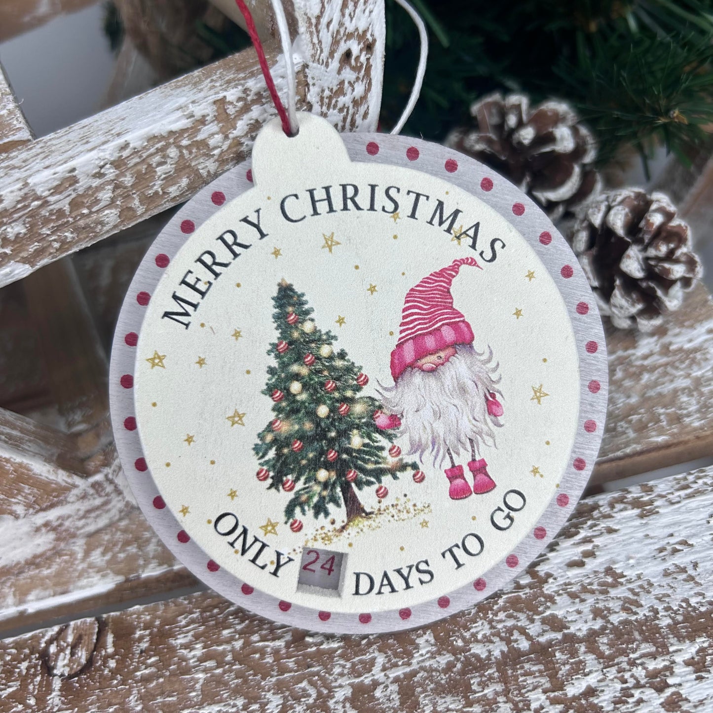 Merry Christmas Gonk Countdown Hanger