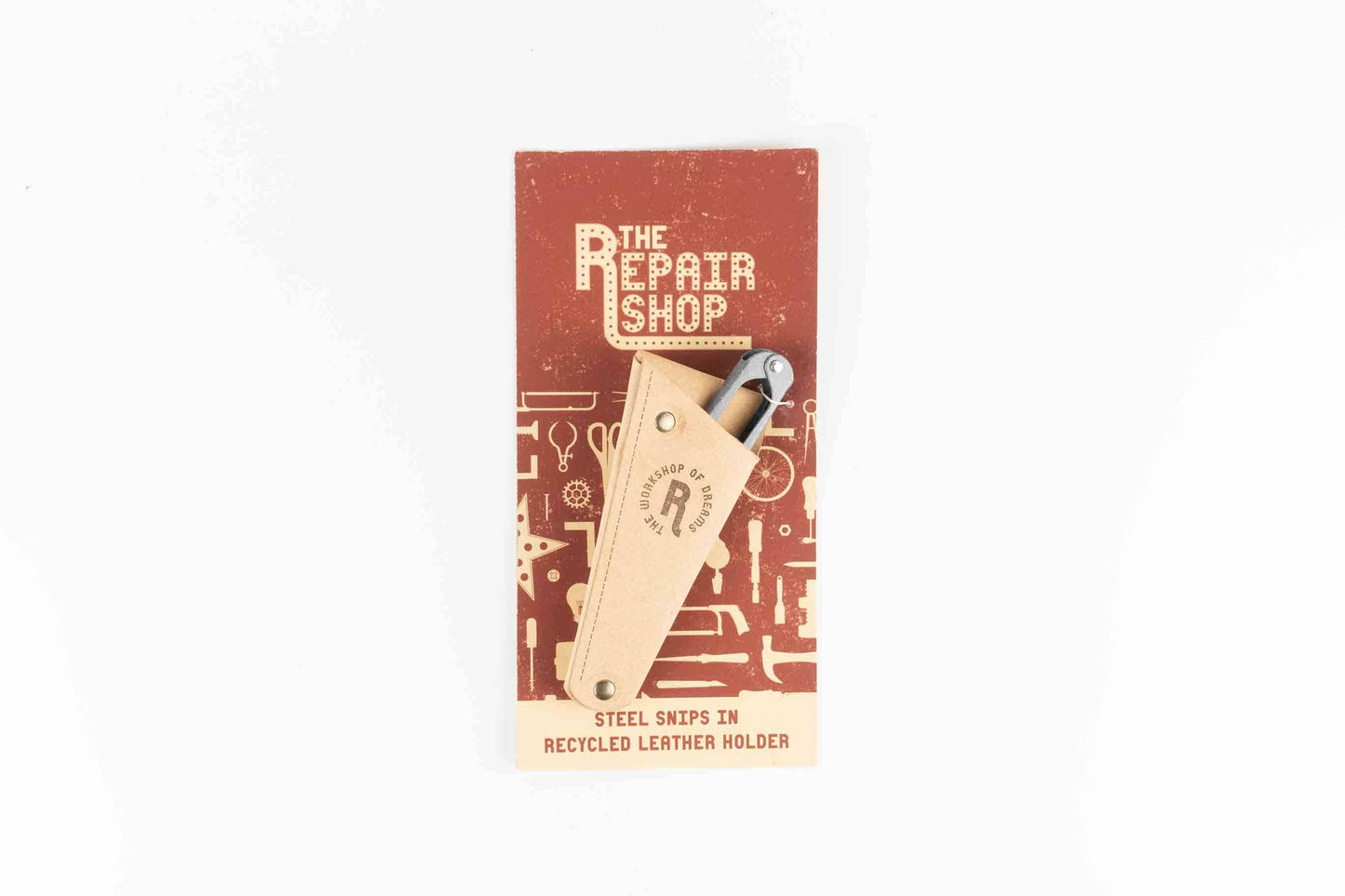 Repair Shop Snips in Recycled Leather Pouch