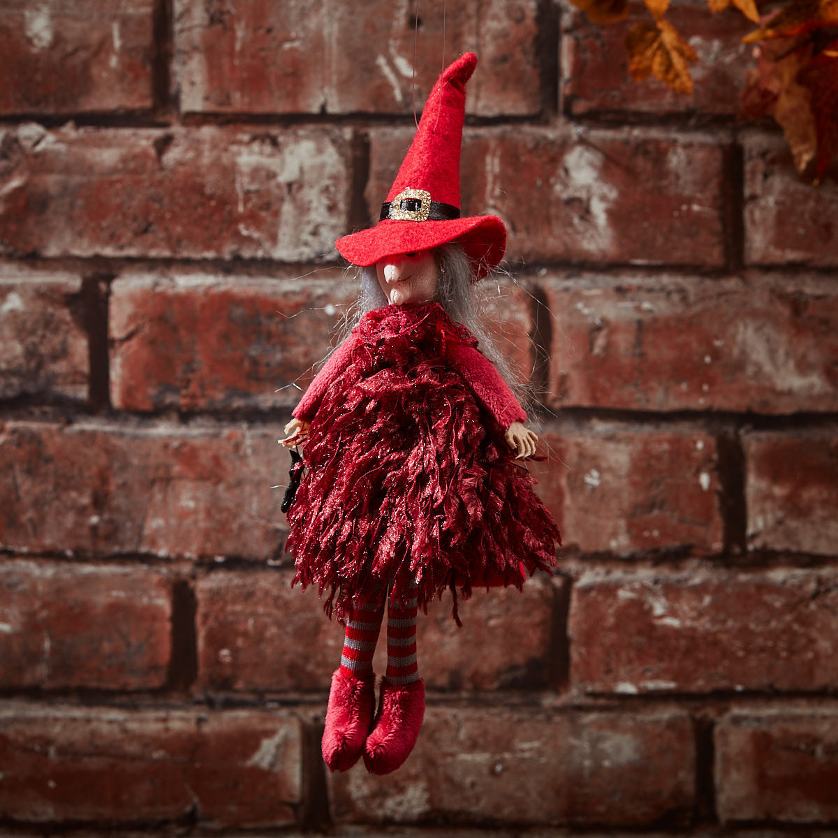 Red Witch Hanger with Sack