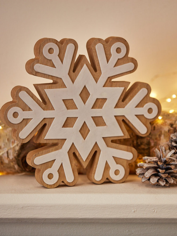 Large Wooden Snowflake